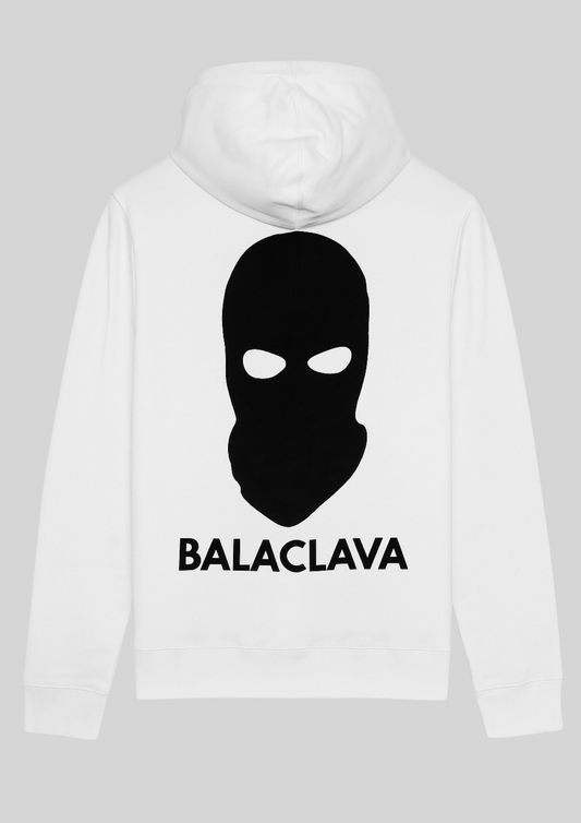 REGULAR FIT HOODIE WHITE/BLACK