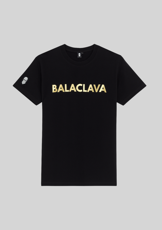 SLIM FIT T-SHIRT BLACK/GOLD