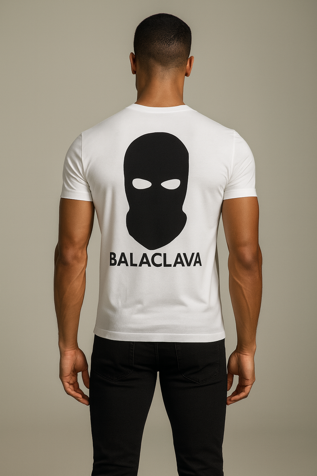 SLIM FIT T-SHIRT WHITE/BLACK
